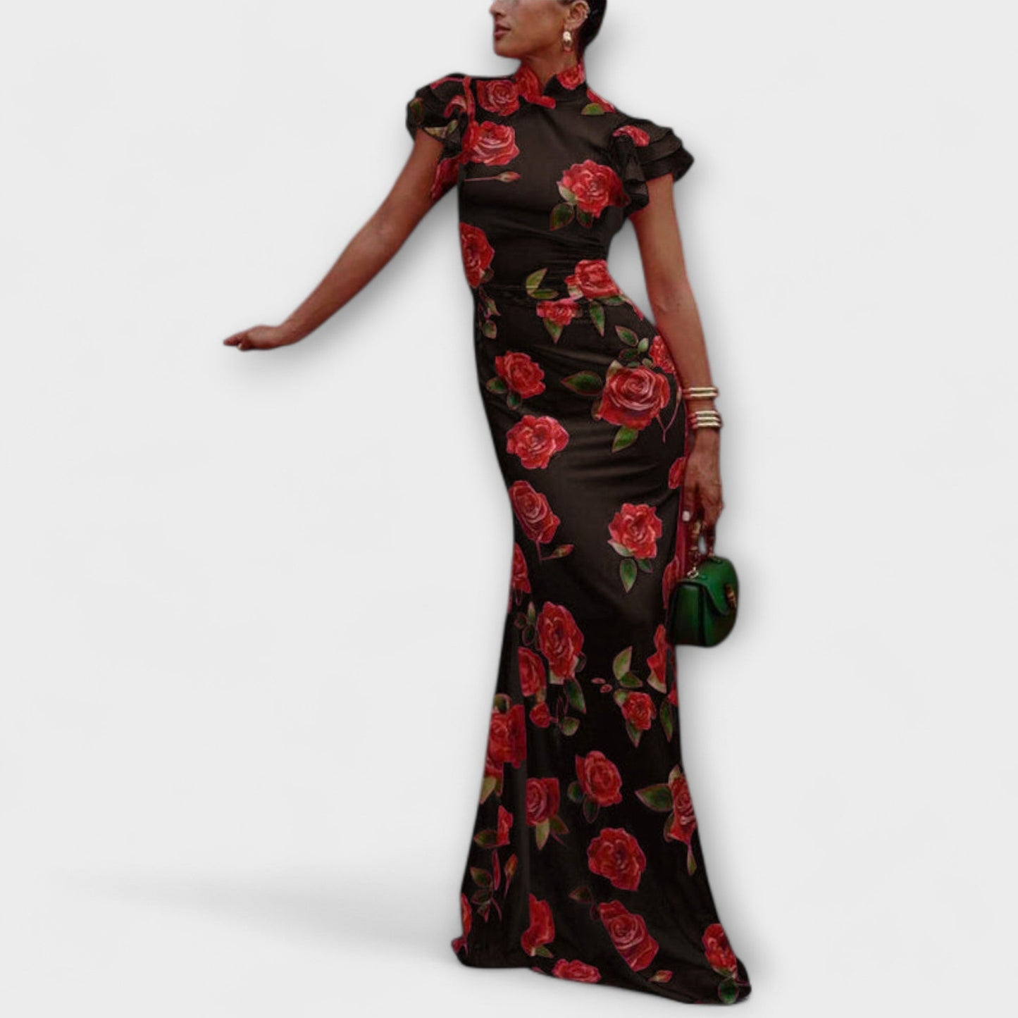 Floral Print Maxi Dress for Summer Events