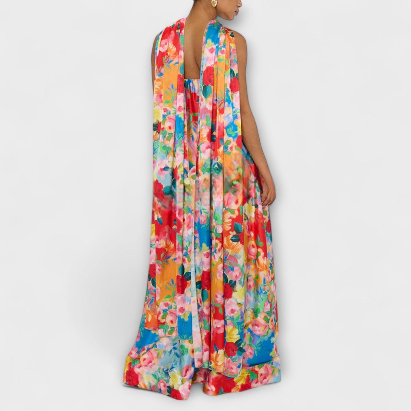 Floral Off-Shoulder Maxi Dress for Events