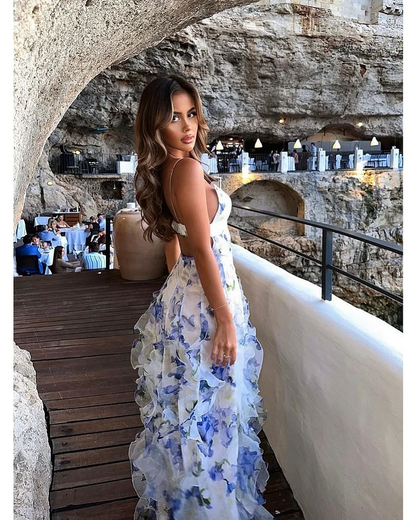 Enchanted Floral Wedding Guest Dress