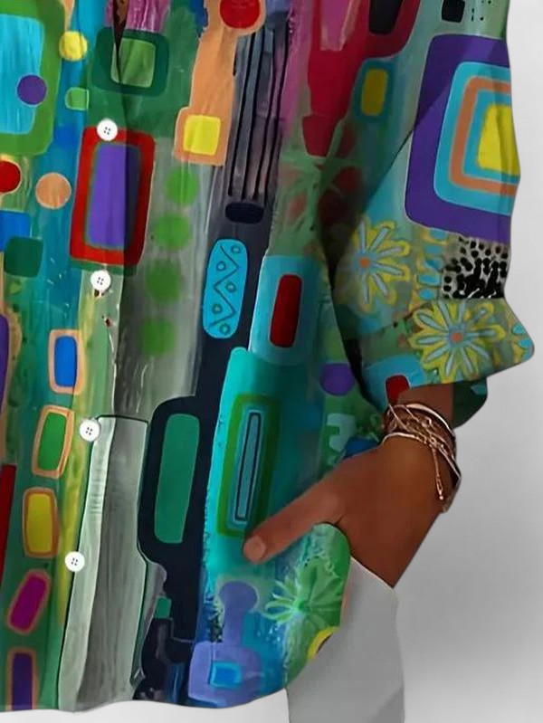 Rose™ | Chic Geometric Pattern Top for All Occasions